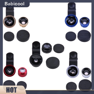 Ống Kính Fish Eye + Wide Angle + Macro 3 Trong 1 Cho Điện Thoại