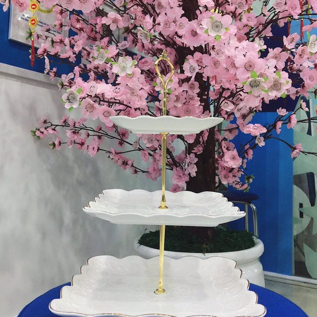 Khay sứ 3 tầng