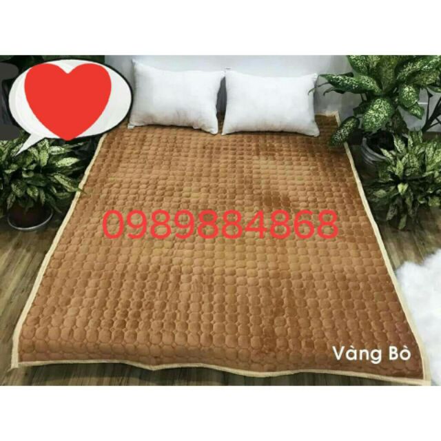 [Sale trong ngày] Ga nhung thảm nhung trải giường kt m8x2m