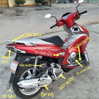 ốp tráng trí air blade 2016-2019 crom.