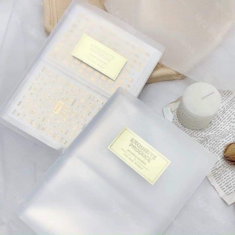 Sổ Đựng Sticker Dán Móng, Phụ kiện sổ sicker , sổ đựng sticker trong suốt