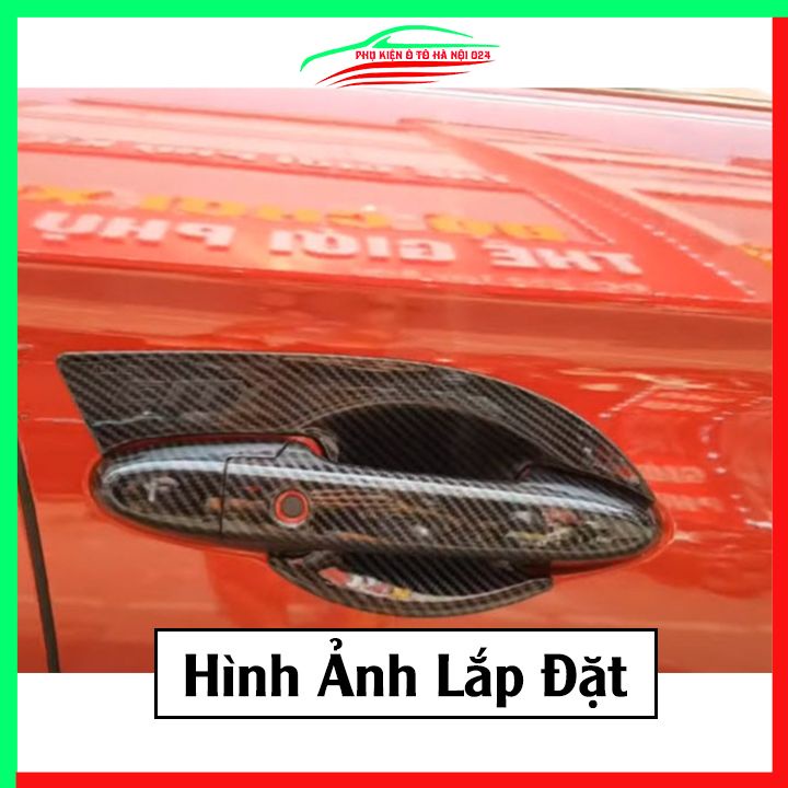 Ốp tay hõm City 2015-2020 vân Carbon chống trầy bảo vệ cửa xe ô tô