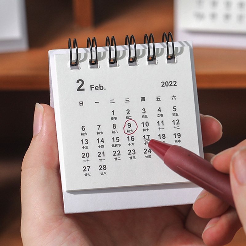 Lịch để bàn năm 2022 thiết kế đơn giản dễ thương CEP
