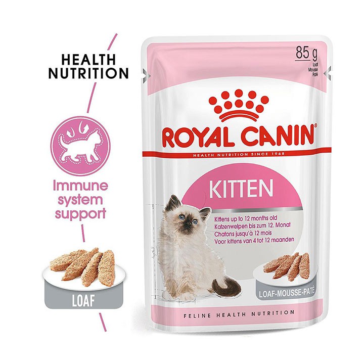 [Hộp 12 gói] Pate cao cấp Royal Canin Kitten 85g dành cho mèo con - CutePets