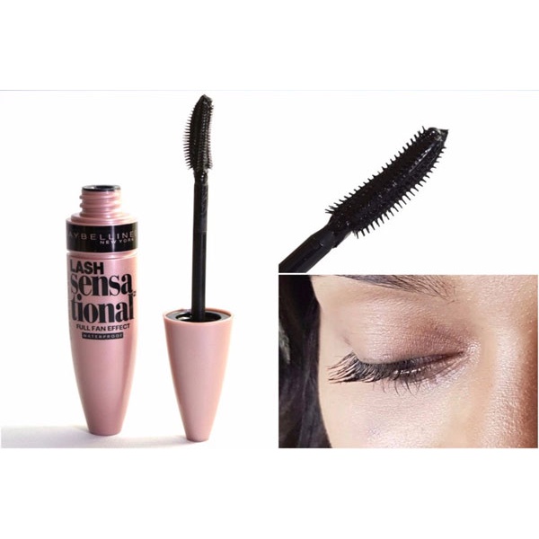 Cây chải lông đen nâu Maybelline lash sensa tional 258 Brownish Black  (Mỹ)