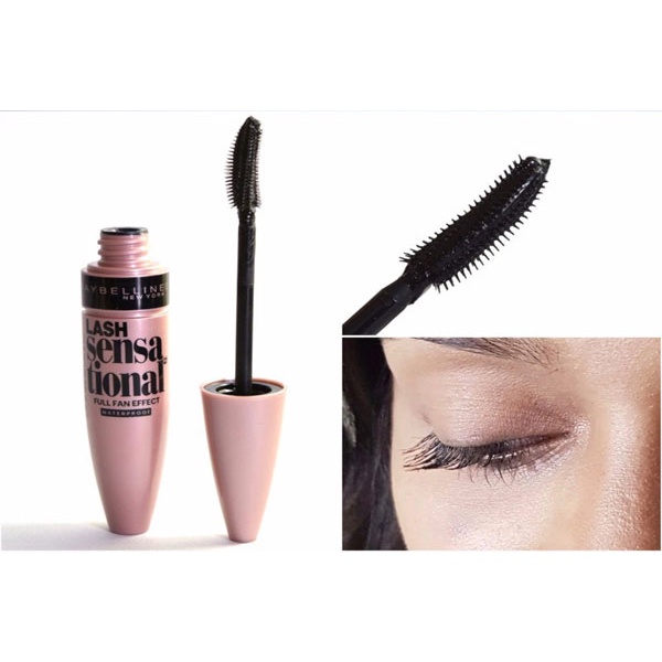 Cây chải lông đen nâu Maybelline lash sensa tional 258 Brownish Black  (Mỹ)