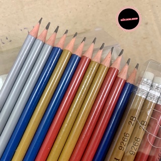 Bút chì gỗ 2B Alinh (Hộp mica 12 chiếc) - Mua càng NHIỀU giá càng RẺ