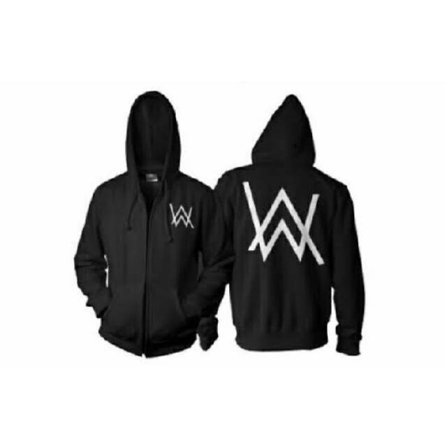 Áo Khoác Hoodie Phối Khóa Kéo In Chữ Alan Walker Thời Trang Cho Nam Và Nữ