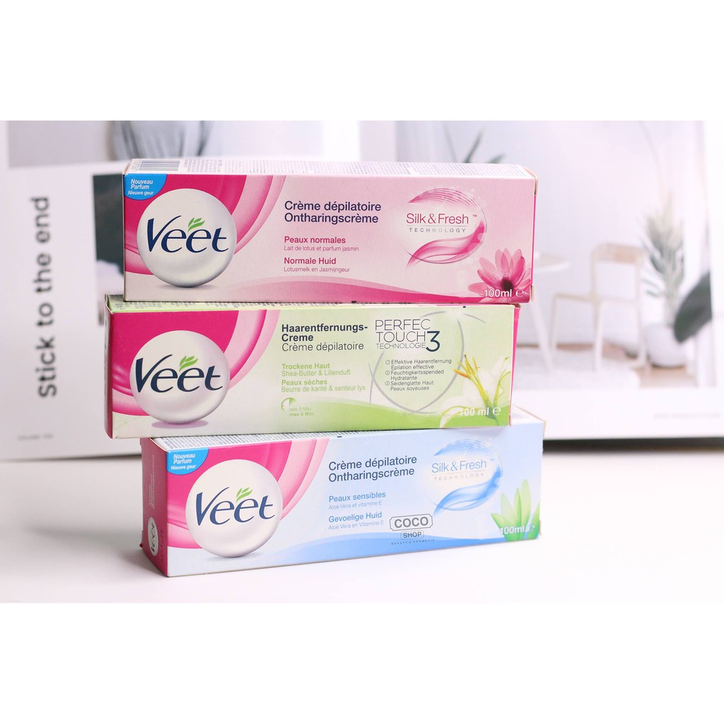 KEM TẨY LÔNG VEET SILK & FRESH