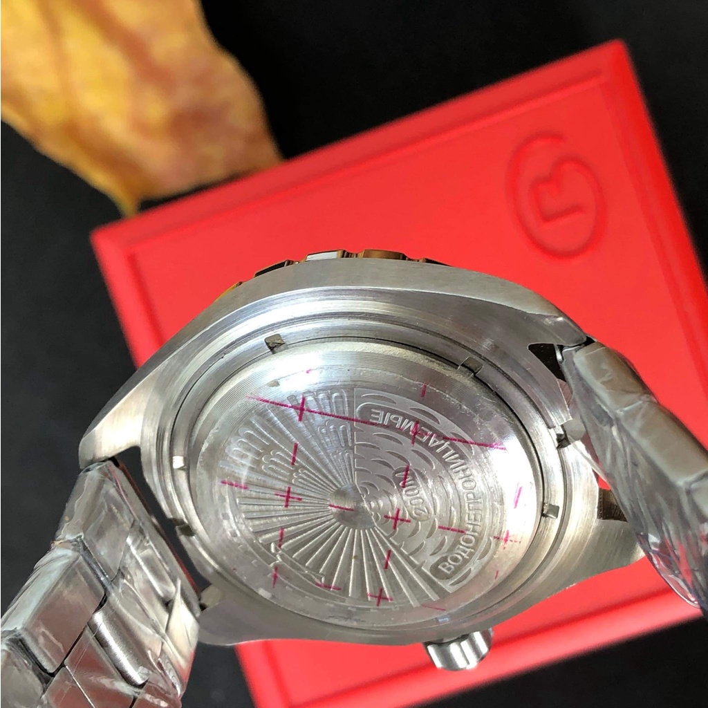 Đồng hồ Nga Vostok komandirskie chống nước tốt 020711. Đồng hồ nam Vostok máy cơ tự động, size mặt 42 chống nước 20ATM