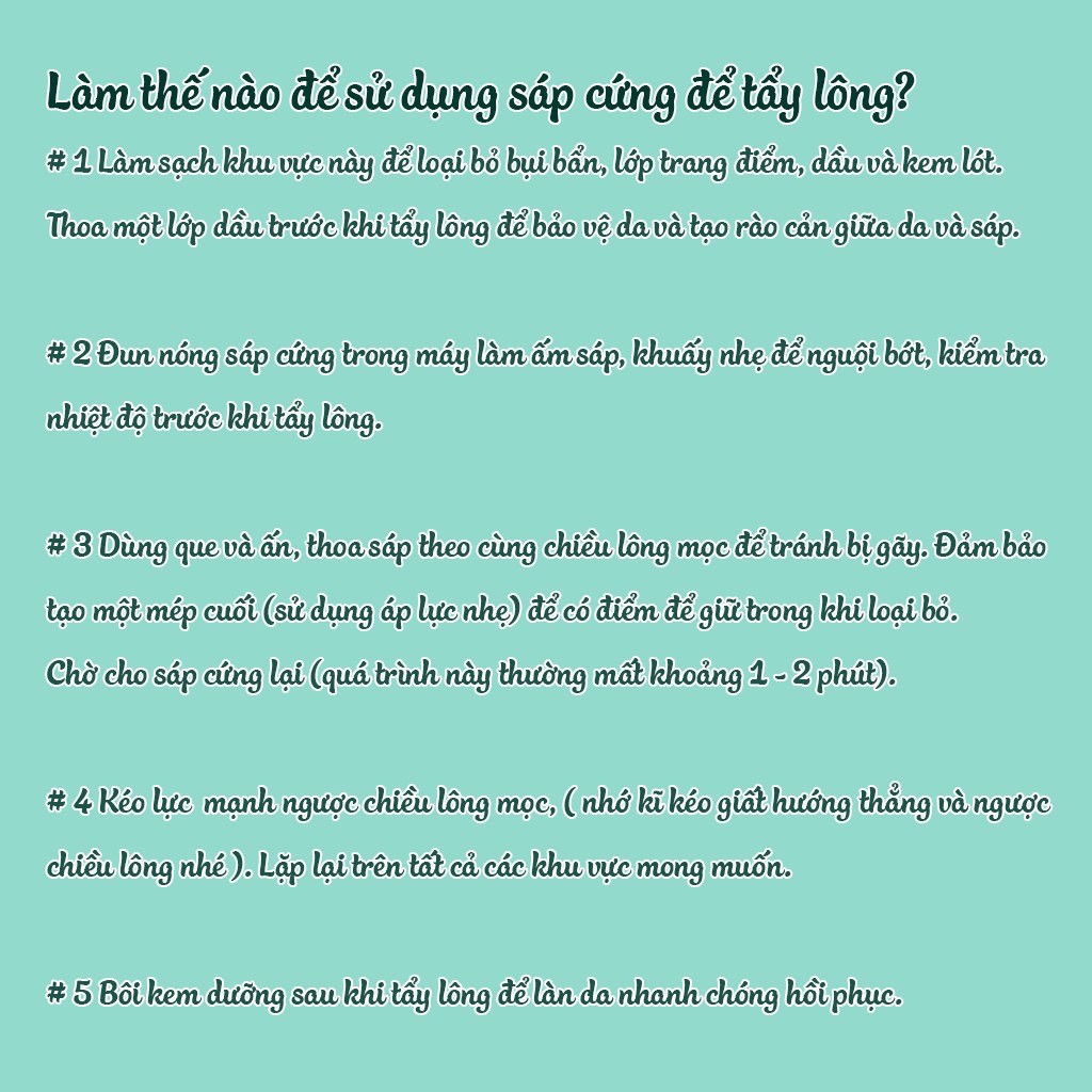 100G Sáp Wax Lông Nóng Sữa Dừa Cocont triệt lông toàn thân, dùng cho da nhạy cảm  - Tặng kèm que gỗ