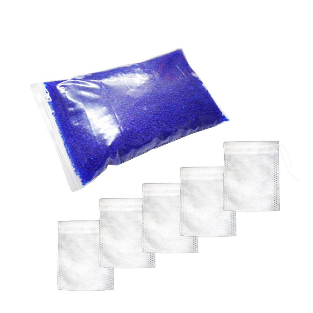 500 gram hạt hút ẩm xanh chuyển màu - Xanh đậm