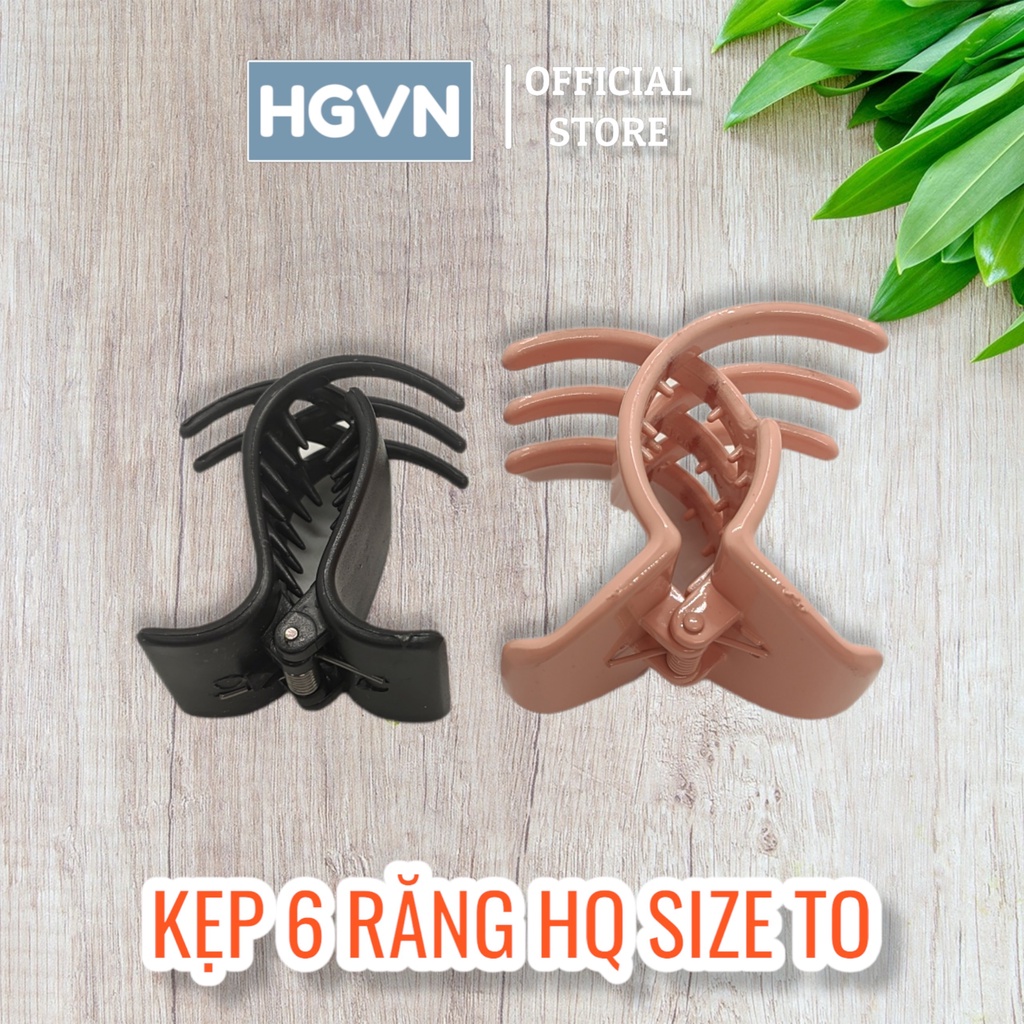 Kẹp Càng Cua HGVN Kẹp Tóc Càng Cua 6 Răng Hàn Quốc Size TO #KT21