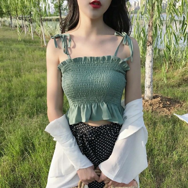Áp croptop 2 dây