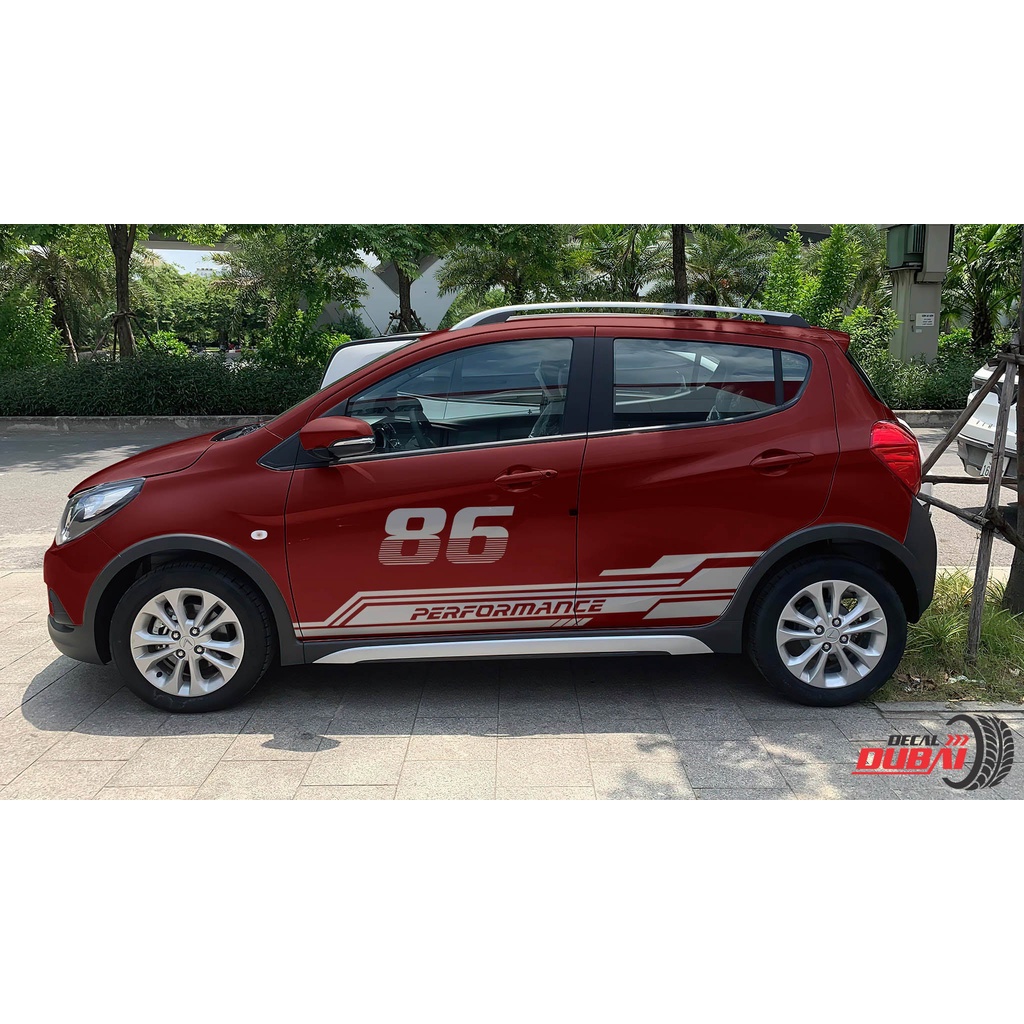 Decal dán thể thao xe Fadil 86 đẹp