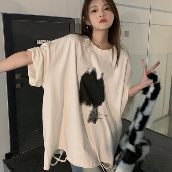 Áo Thun Tay Ngắn Dáng Rộng Thiết Kế Mới Cho Nữ