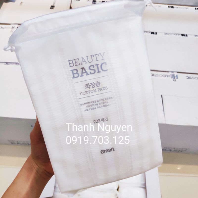 Bông tẩy trang 222 miếng Emart | BigBuy360 - bigbuy360.vn
