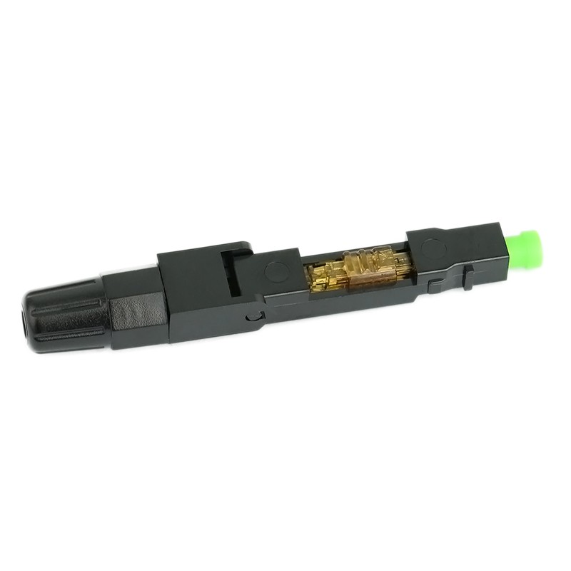 50 Chiếc Sc/Apc Sợi Quang Kết Nối Nhúng Chế Độ Đơn Thành Phần Sợi Quang Đầu Nối Nhanh-Đen + Xanh
