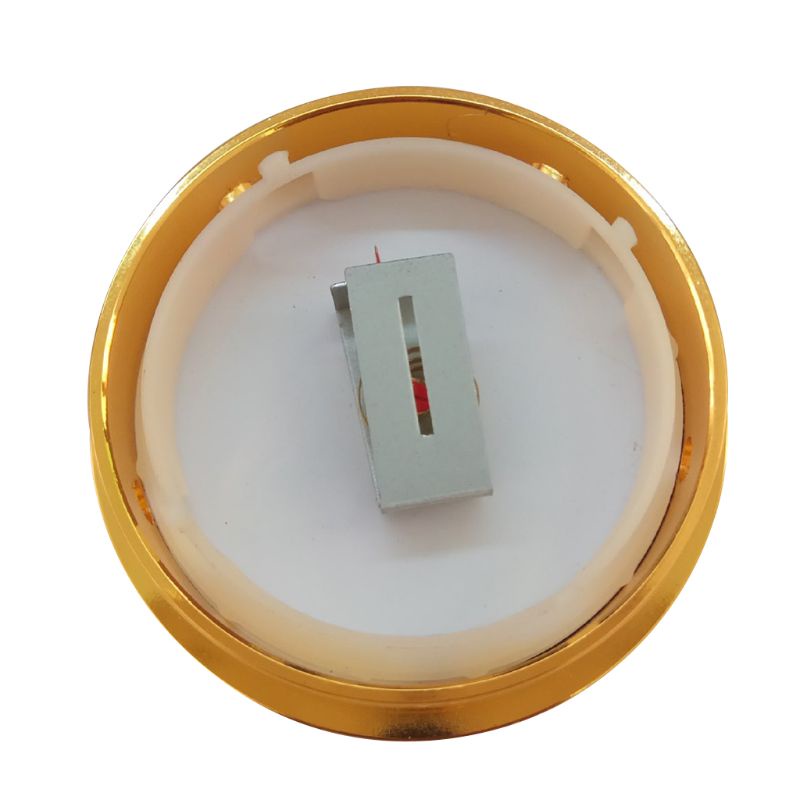 Đồng Hồ Đo Độ Ẩm Kính Tròn 50mm Màu Vàng Cho Đàn Guitar Violin Cigar Tobacco