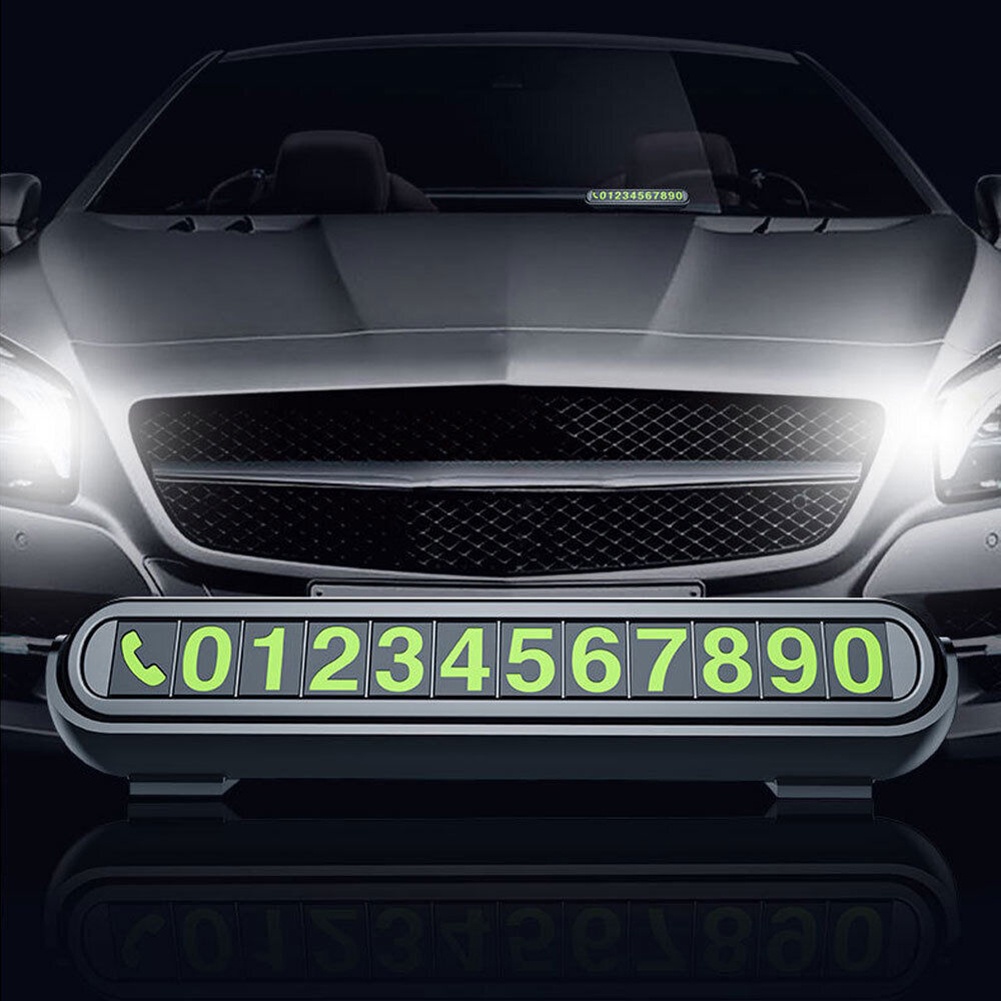 ⚡Hot Sale⚡Car Temporary Parking Card Phone Number Card Plate Park Stop Auto Accessories Car Styling Temporary Parking Card Phone Number Card Plate Telephone Number Car Park Stop In Car-styling Automobile Accessories