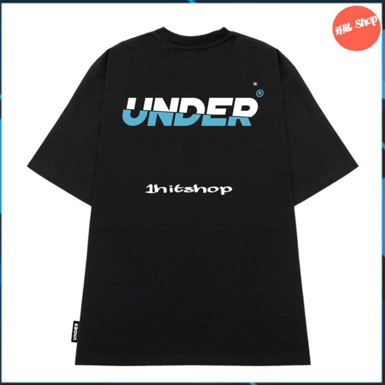 Áo phông nam 1HITSHOPUNISEX Áo thun UNDER Signature Logo Tee 2021 (Đen) - UTS007 mát hút mồ hôi 3 size M L XL