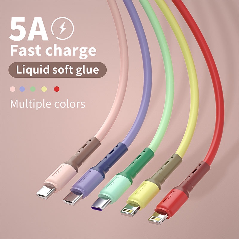 Cáp sạc YOYO chất lượng cao, Micro USB Lightning Type-C, 1M 2M Muticolor, dành cho Apple và Android, Cáp sạc an toàn hơn và cáp dữ liệu nhanh hơn