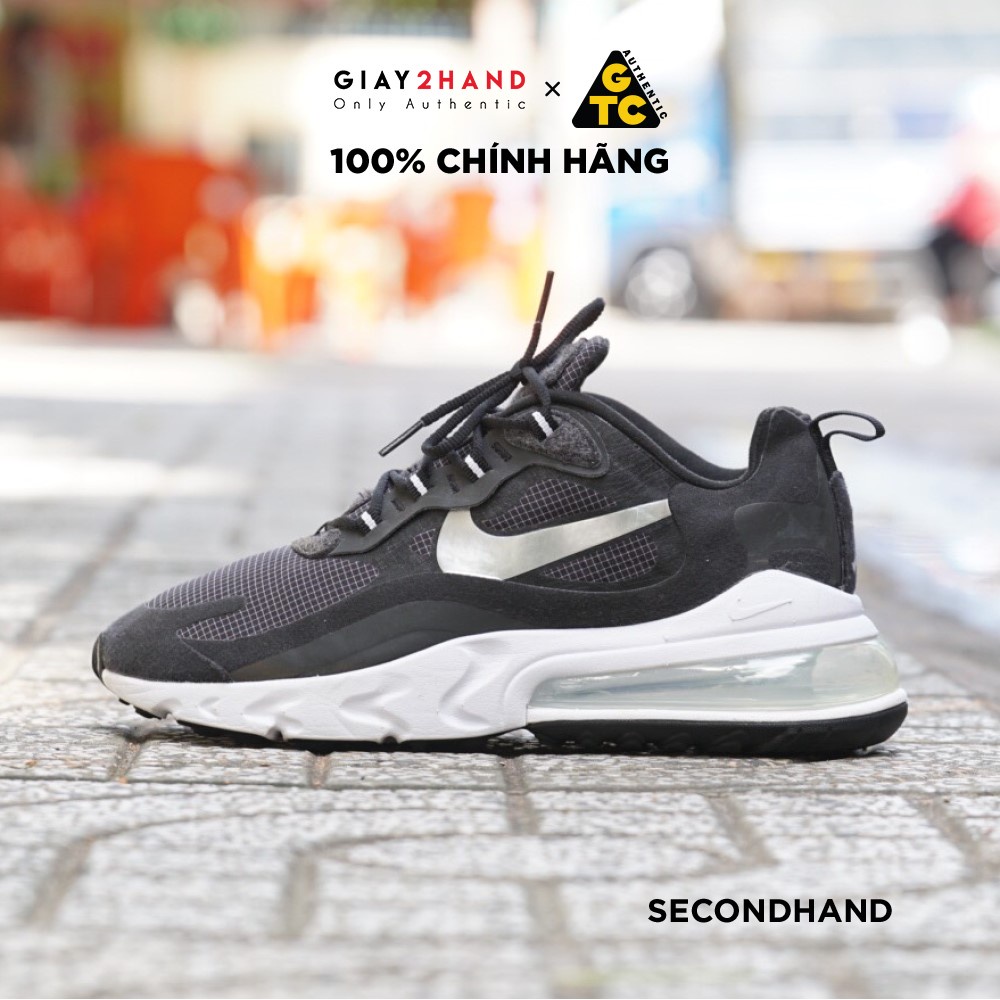 AIRMAX 270 REACT METALLIC SILVER CQ4598-071 GIÀY CŨ CHÍNH HÃNG