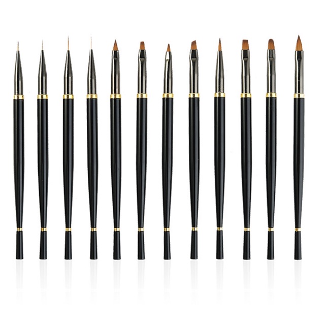 Bộ cọ nhật 12 cây cọ nét cọ dâu cọ bản cọ đắp bột đủ kiểu