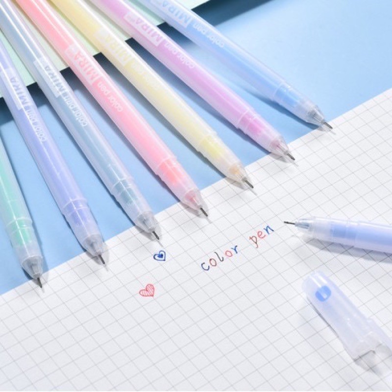 Bút gel MIRA ngòi 0.5mm nhiều màu tùy chọn cho học sinh/sinh viên