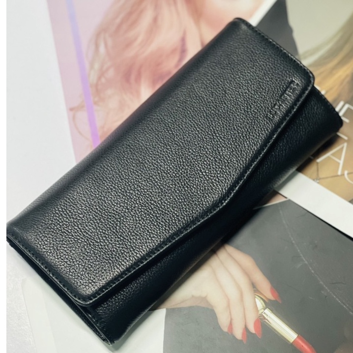 Ví dài nữ ,ví nữ cầm tay da thật nhập khẩu thời trang Lucaster store fubox phù hợp làm quà  bảo trì trọn đời
