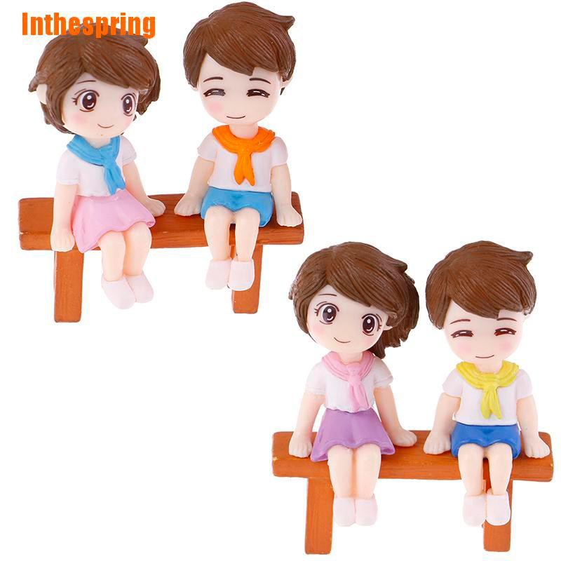 1 Set Mô Hình Cặp Đôi Mini Trang Trí Sân Vườn
