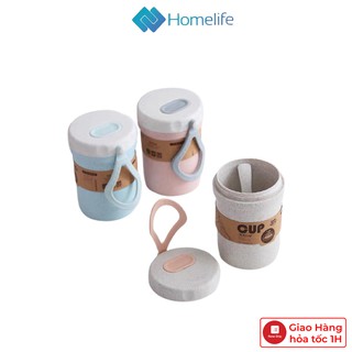Cốc đựng canh lúa mạch an toàn cho sức khỏe, chịu nhiệt cao xinh xắn dung tích 300ML