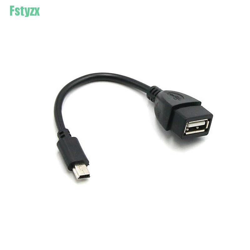 fstyzx Mini USB Male to USB Female Car OTG Cable Adapter For Video Camera