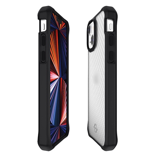 Ốp lưng  chính hãng ITSKINS HYBRID TEK vân carbon dành cho iP 13/ 13Pro/ 13Promax