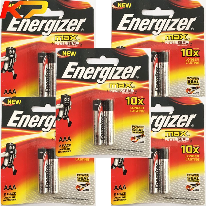 10 vỉ pin AAA Energizer alkaline E92 ( vỉ 2 viên )