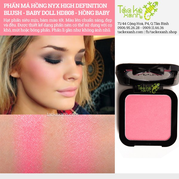 PHẤN MÁ NYX HD PROFESSIONAL MAKE UP HIGH DEFINITION BLUSH