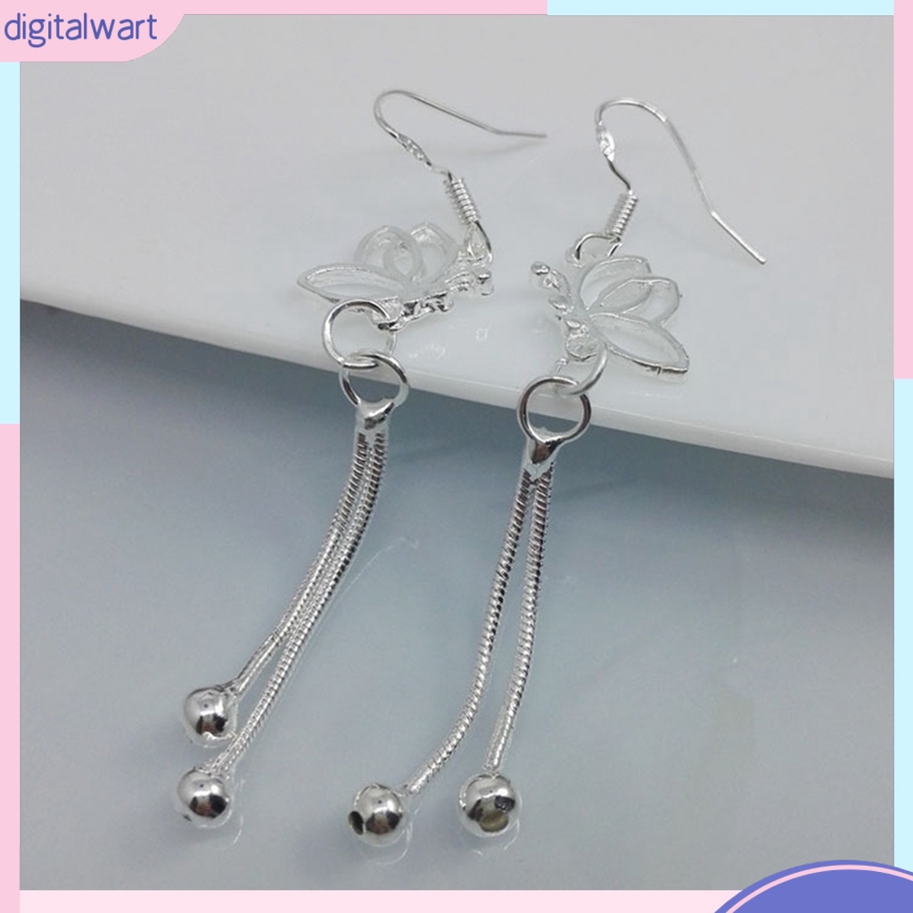 Cặp khuyên tai dành dây dài phối hình cánh bướm sang trọng thời trang dành cho nữ