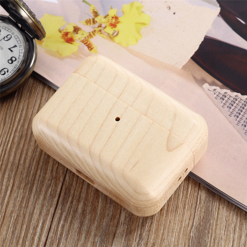 Vỏ Bảo Vệ Hộp Sạc Tai Nghe AirPods Pro 1 / 2 / 3 1 2 3 Pro 1 2 Họa Tiết Vân Gỗ Thời Trang