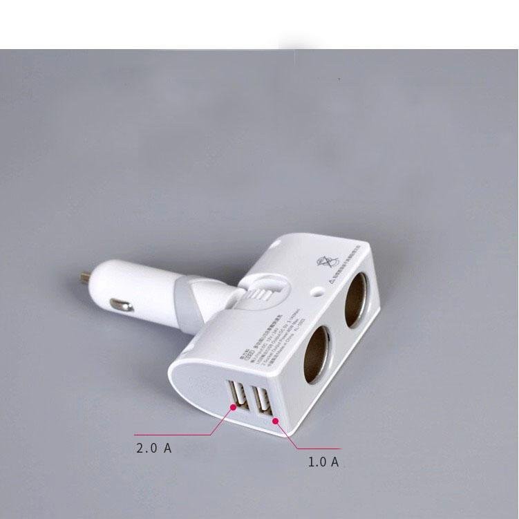 Tẩu Sạc Ô Tô – Bộ Chia Tẩu Sạc Ô Tô – 2 Lỗ 2 USB Cao Cấp Dành Cho Tất Cả Các Dòng Xe 5003