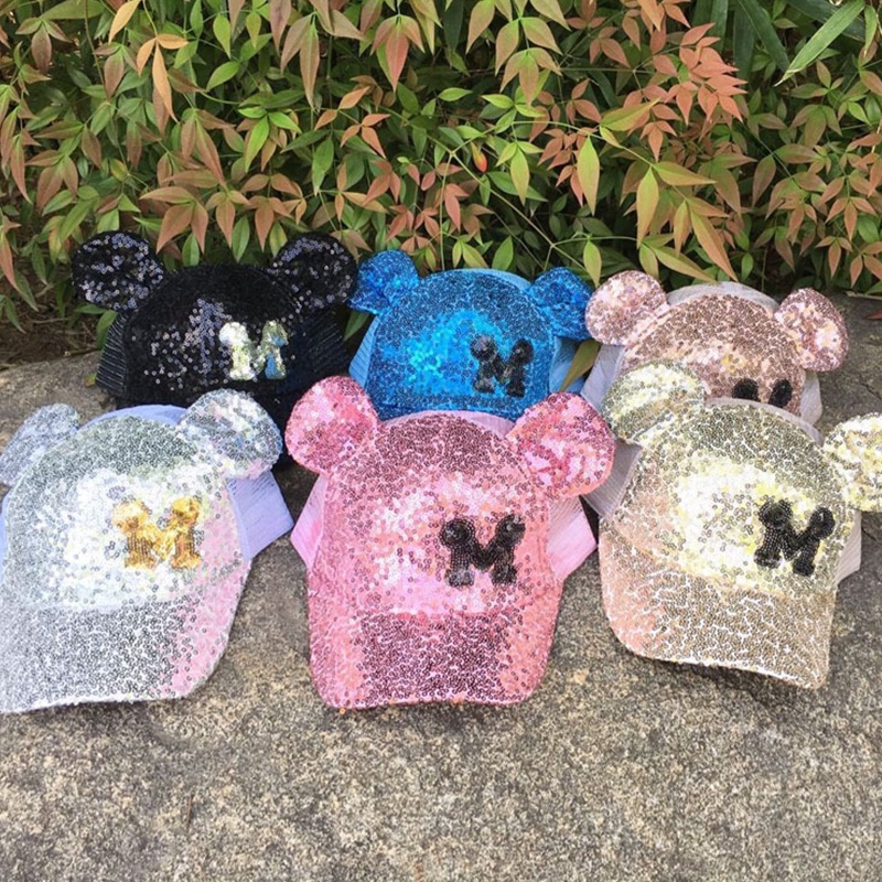 Mũ Trẻ Em Bé Trai Bé Gái Mũ mickey Sáng Bóng Akkku