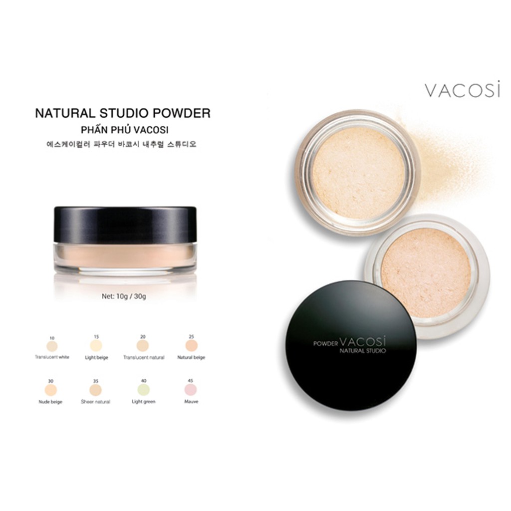 PHẤN PHỦ BỘT VACOSI NATURAL STUDIO POWDER