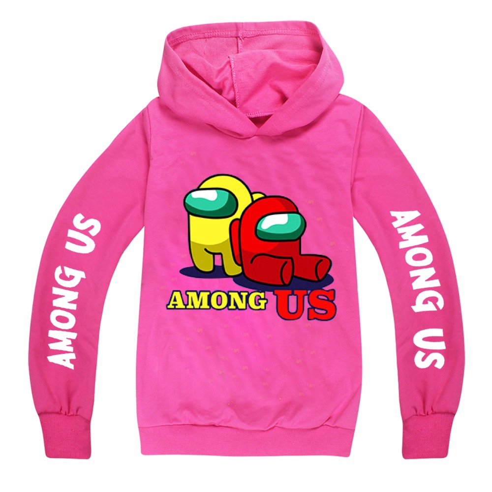 Mới Áo Hoodie Tay Dài In Hình Game Among Us Cho Bé Từ 4-15 Tuổi