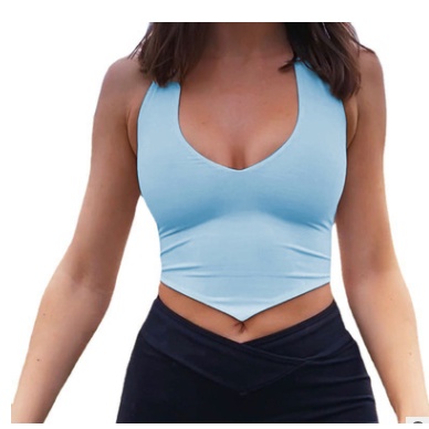 Áo Croptop Hai Dây Màu Trơn Gợi Cảm Cho Nữ