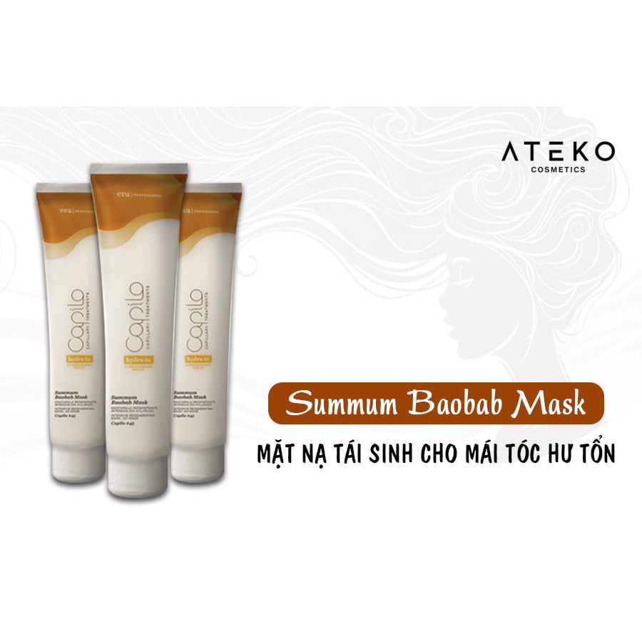 Mặt nạ dưỡng tóc phục hồi hư tổn Summum Baobab Mask Capilo Eva Professional