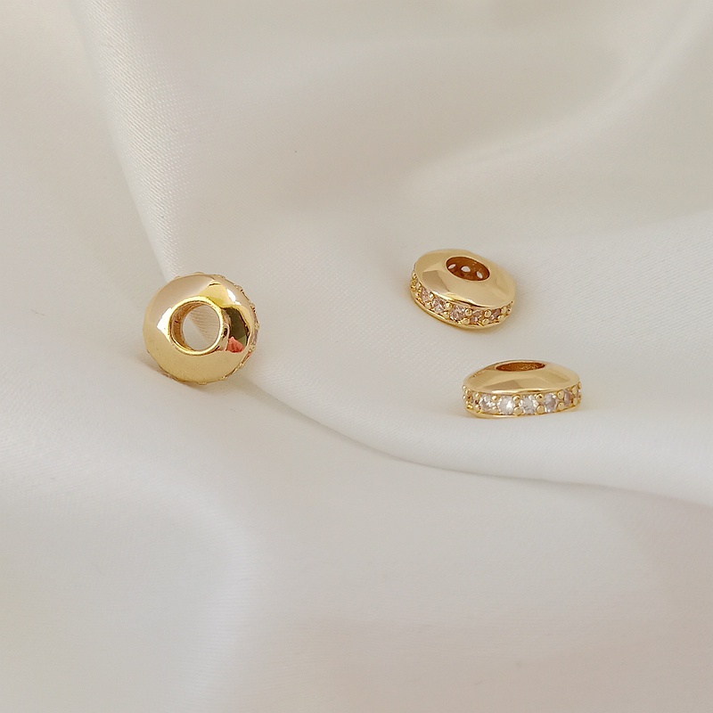 Hạt Đá Zircon 14K 8 * 4mm Nhiều Màu Sắc Có Lỗ Xỏ Dùng Làm Trang Sức DIY