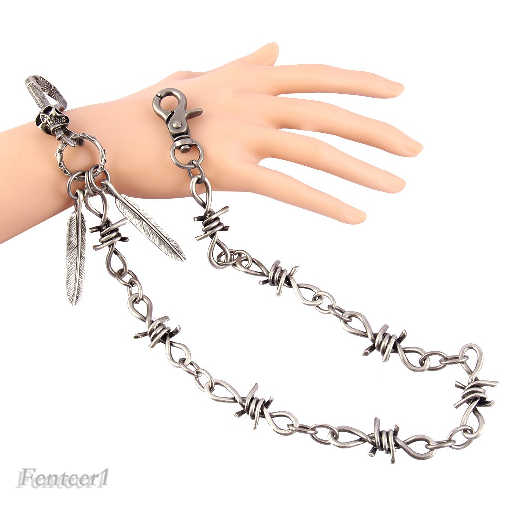 [FENTEER1] Retro Pants Trousers Jeans Wallet Chain Rock Hip Hop Waist Decoration Chain