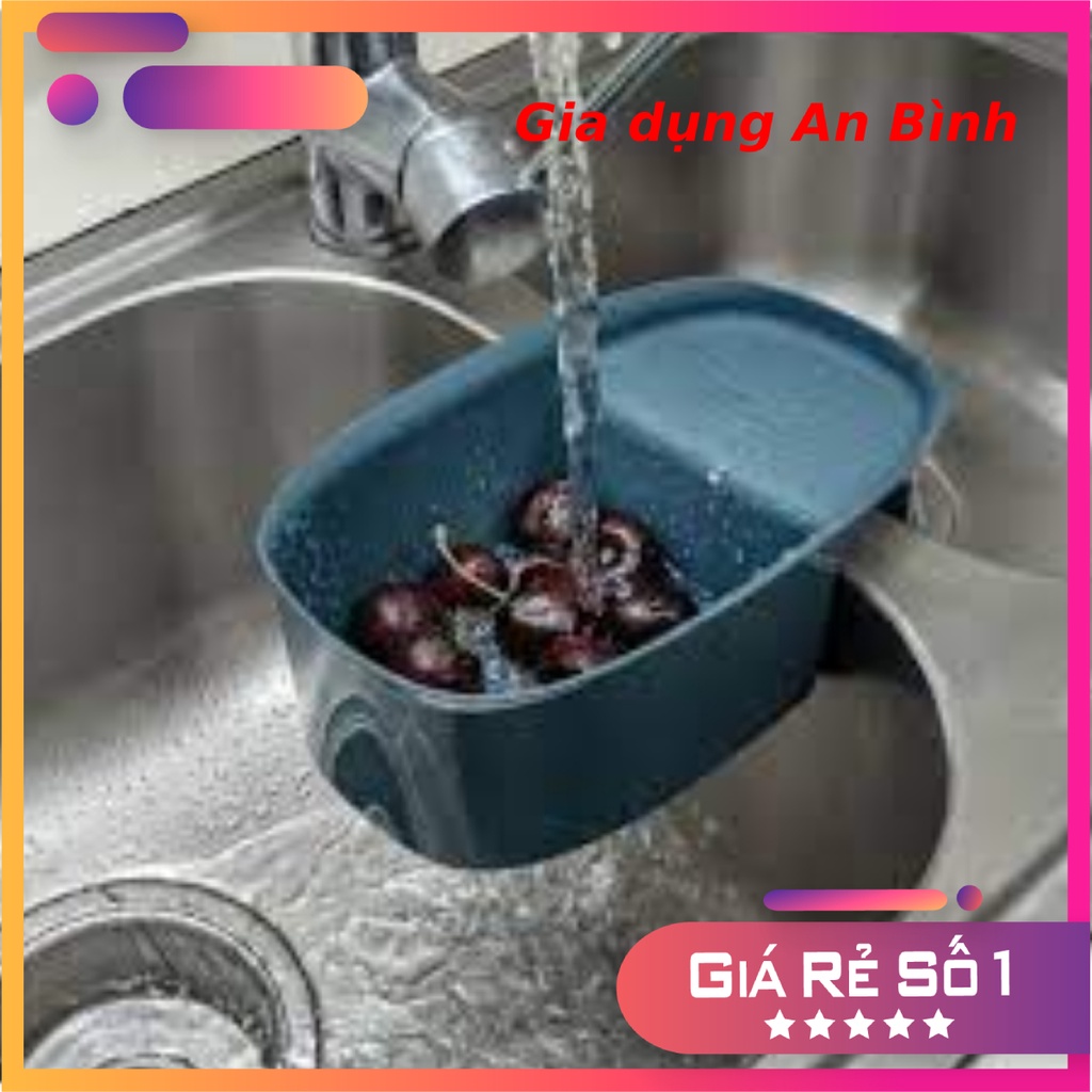 Lọc rác nhựa, Kèm Kệ Để Giẻ Rửa Bát Chùi Xoong Nồi Siêu Tiện Lợi