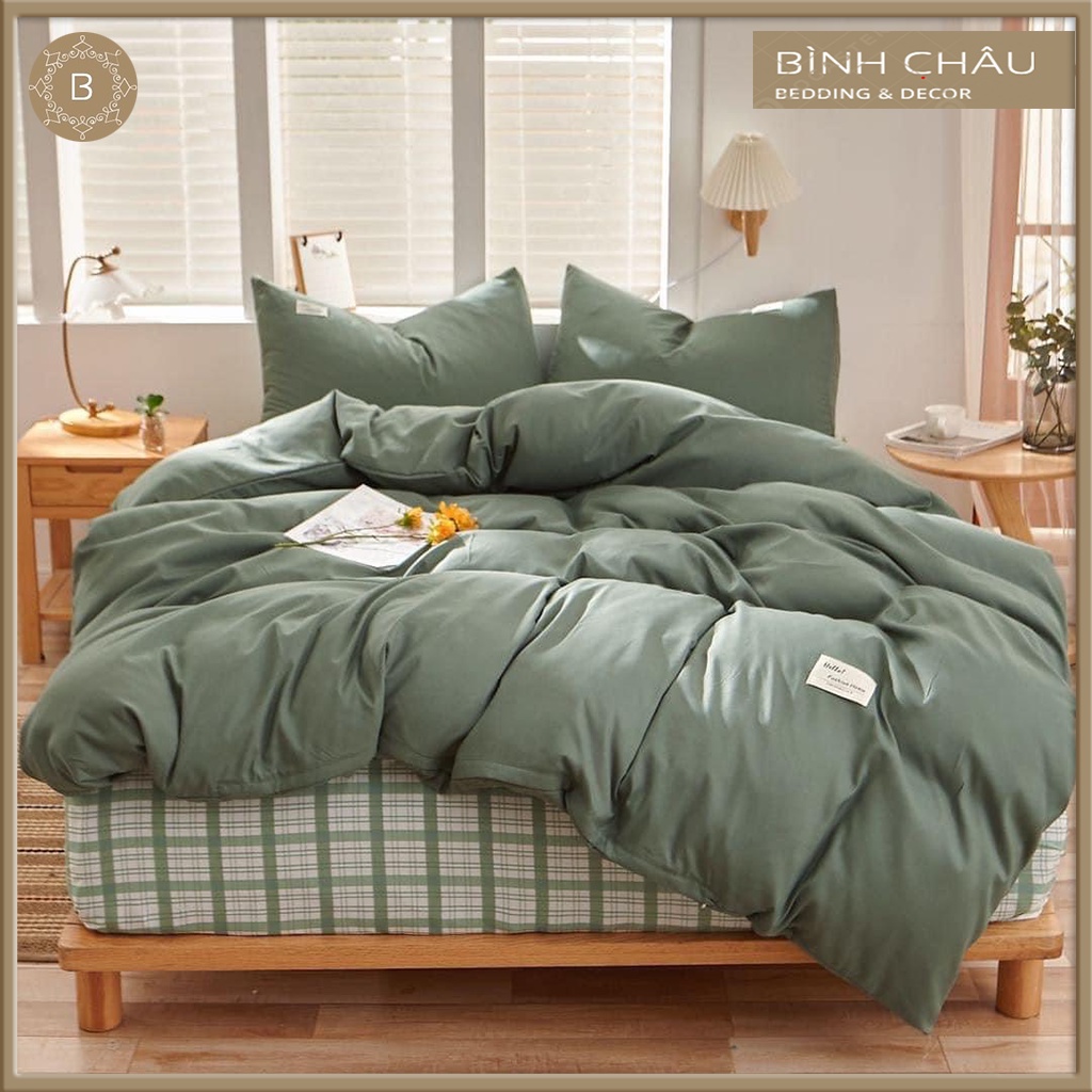 Bộ Chăn Ga Vỏ Gối Cotton Tencel Cao Cấp Phong Cách Hàn Quốc EMPIRE Bo chun Drap - Bình Châu Bedding & Decor | BigBuy360 - bigbuy360.vn