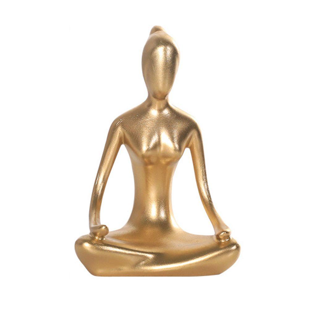 Mô Hình Cô Gái Tập Yoga Mini Bằng Nhựa Resin Hiện Đại Trang Trí Nhà Cửa