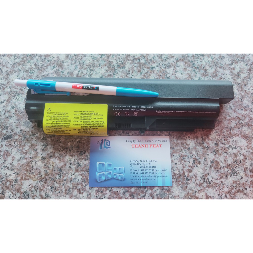 Pin Lenovo ThinkPad T61 7665, T61p, R400, R400 7443, T400, T400 2764,T400 7417